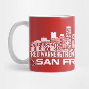 San Francisco Football Team 23 Player Roster, San Francisco City Skyline Mug